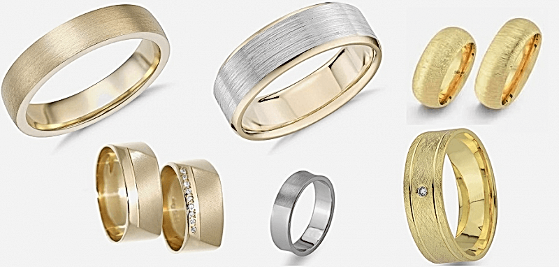 Alyans Modelleri 2018 Mat Altın